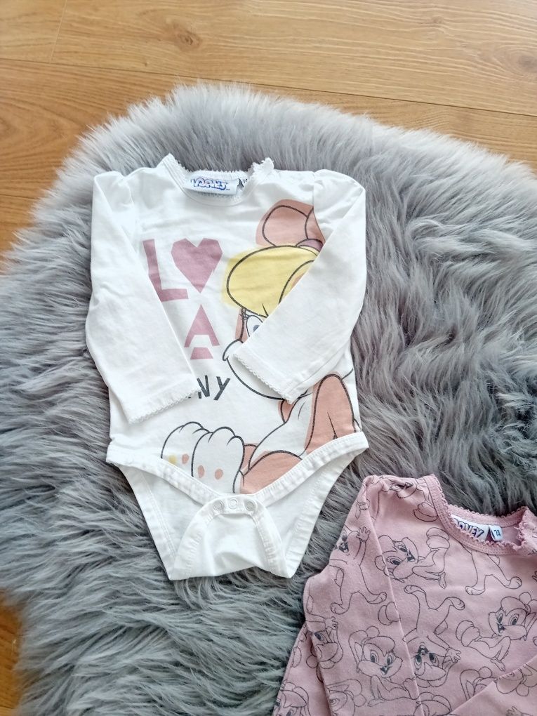 Zestaw komplet r.74 Looney Tunes body bluza legginsy