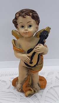 Anioł aniołek grający na lirze instrumencie kolekcjonerska figurka