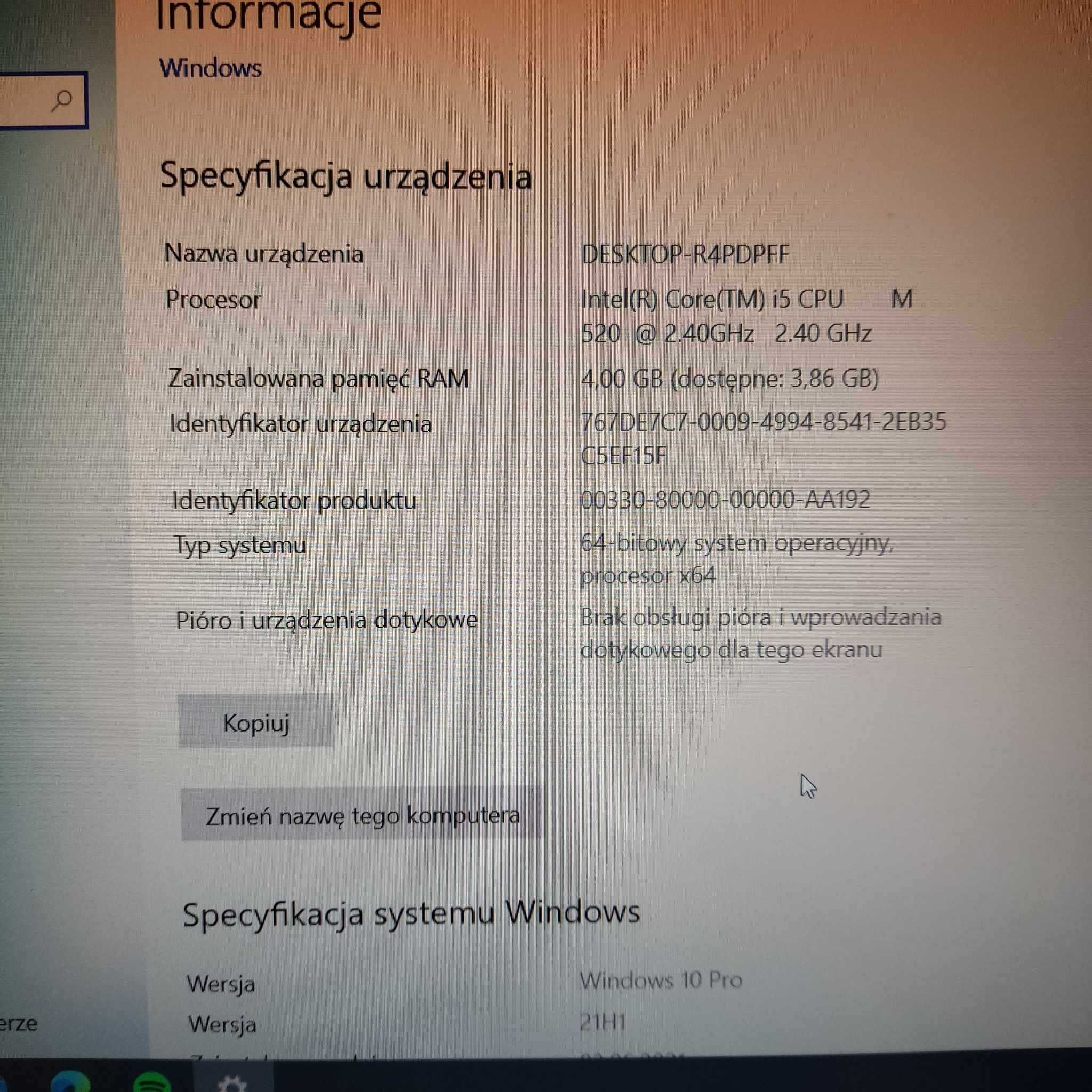 Laptop HP EliteBook 8540p 15 Cali