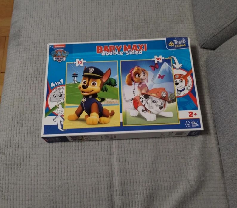 Puzzle i kolorowanki 4w1 Psi Patrol Baby Maxi