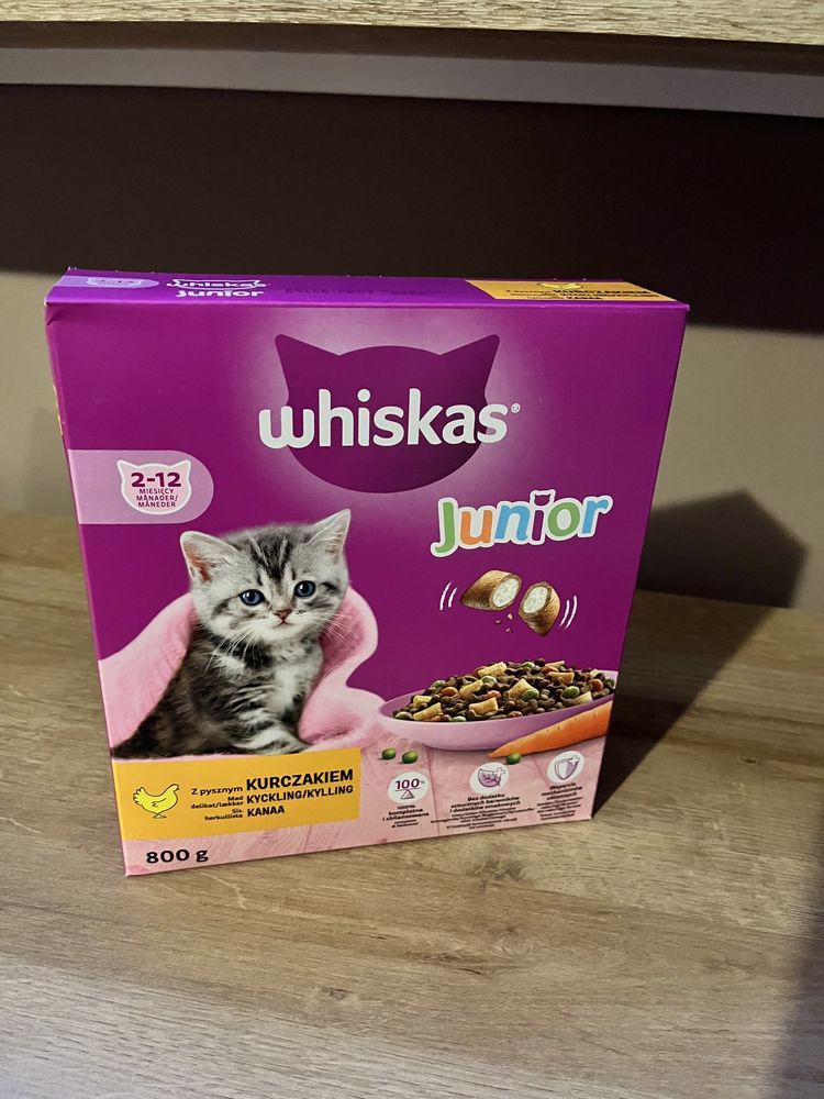 Sucha karma dla kota Whiskas Junior 5x800g