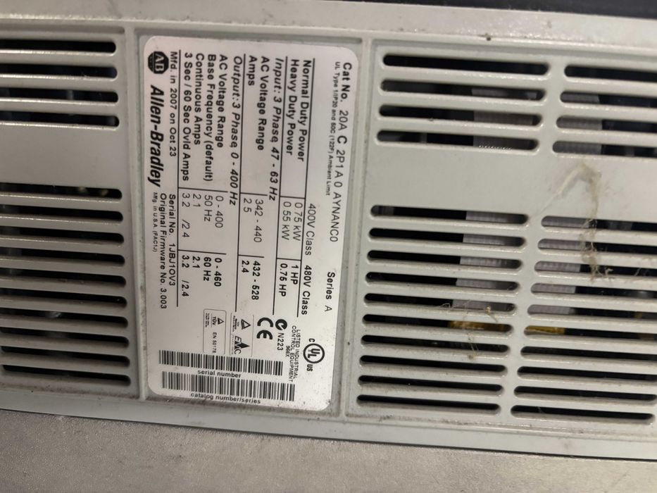 Falownik Allen Bradley PowerFlex 70 0.75kW 1HP