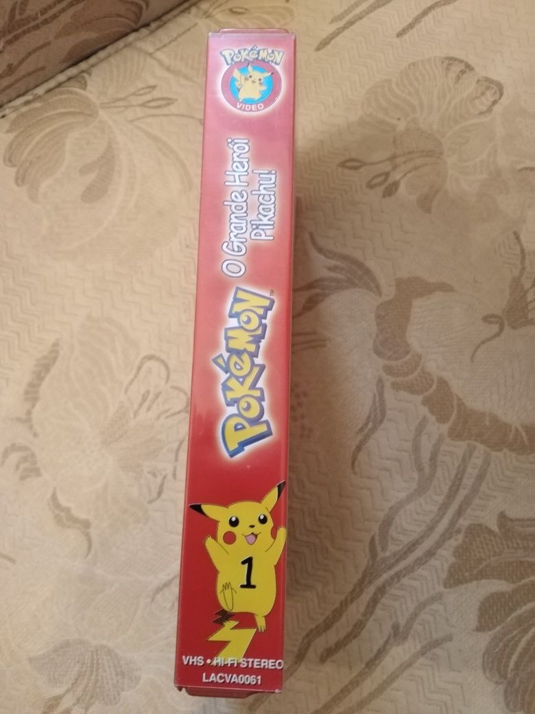 Cassete de Vídeo VHS Pokémon O Grande Herói Pikachu!