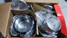 Conjunto de Tachos em Inox 8 Peças