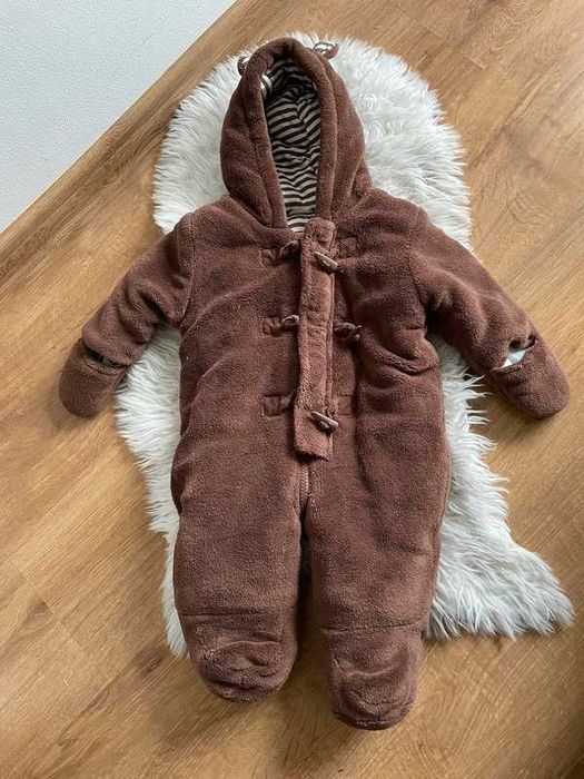 Cherokee miś 68 r. 3 - 6 m kombinezon uszka brązowy ciepły