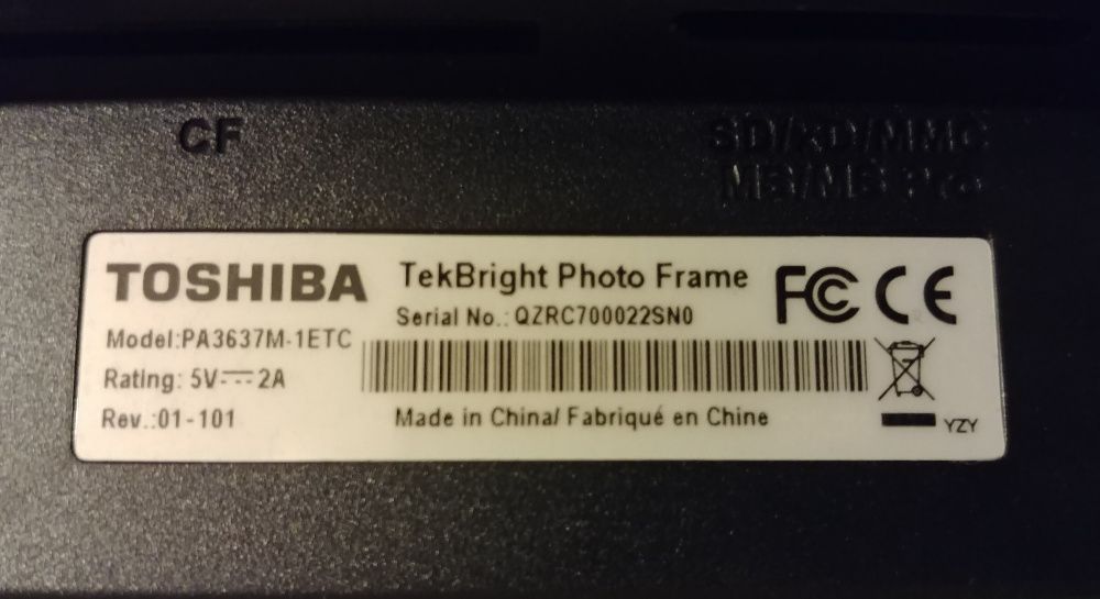 НОВАЯ Цифровая фоторамка органайзер Toshiba ( TekBright Photo Frame )