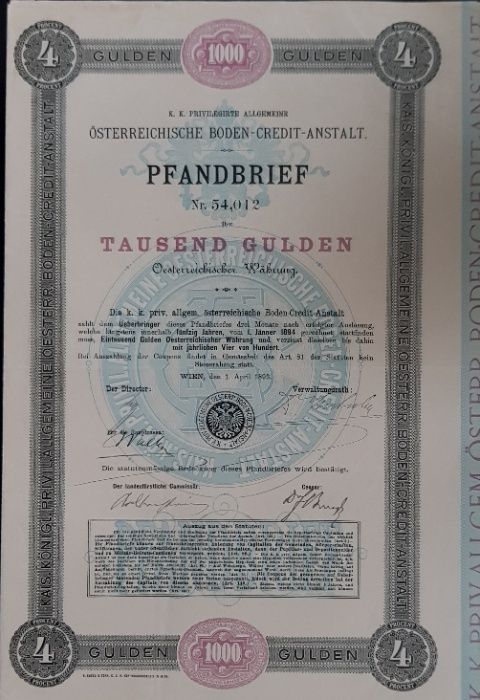 Rothschild Austr. Ziemskie Tow. Kred. 1893