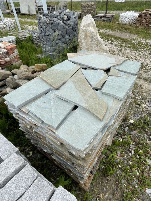 KAMIEŃ NATURALNY Łupek Elewacyjny Okładzina Dzikówka Taras Schody