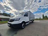 Wv Crafter Max Rozst. osi 4.5m Paka4.9 x 2.25m na B Salon PL1 wł. Fv23