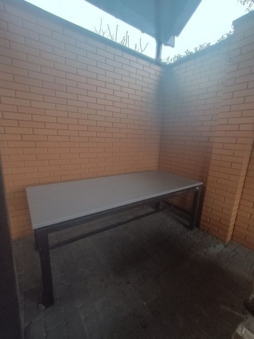 Комплект стіл+2лавки розміром 200 см для відпочинку на дворі у альтанк