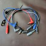 Vários cabos audio adaptadores DC jack bateria
