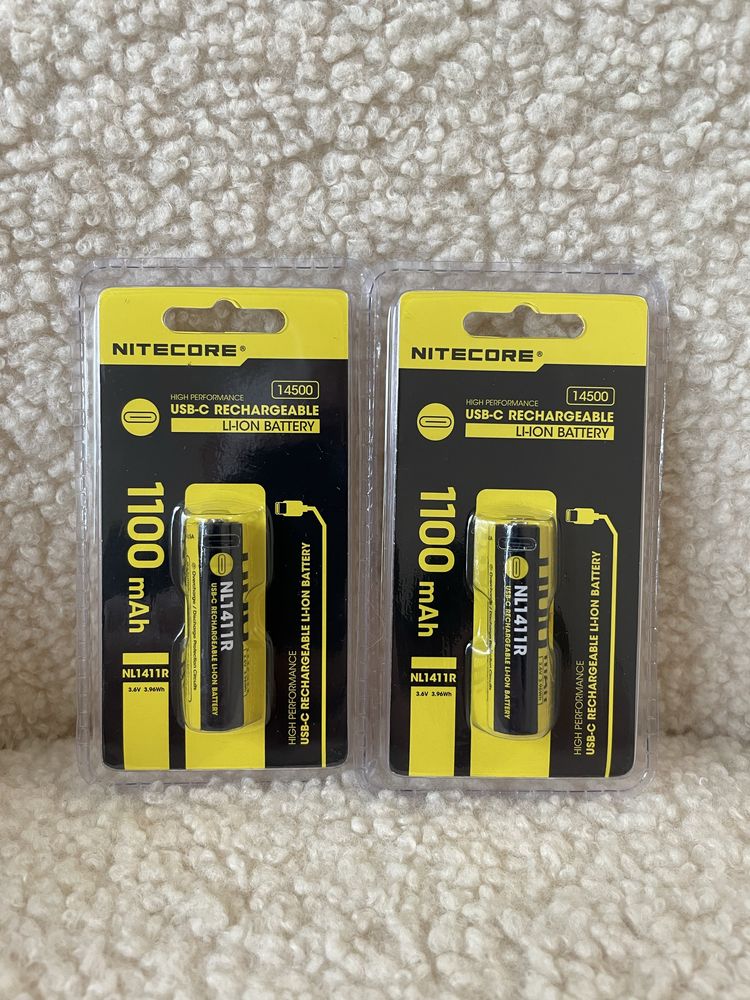 Nitecore Нові, Оригінальні Акумулятори з Захистом та Гарантією 1 рік!