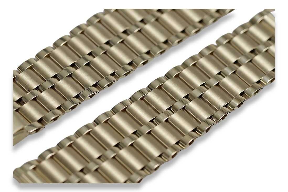 Złota bransoleta 14k 585 do zegarka męskiego mbw007y