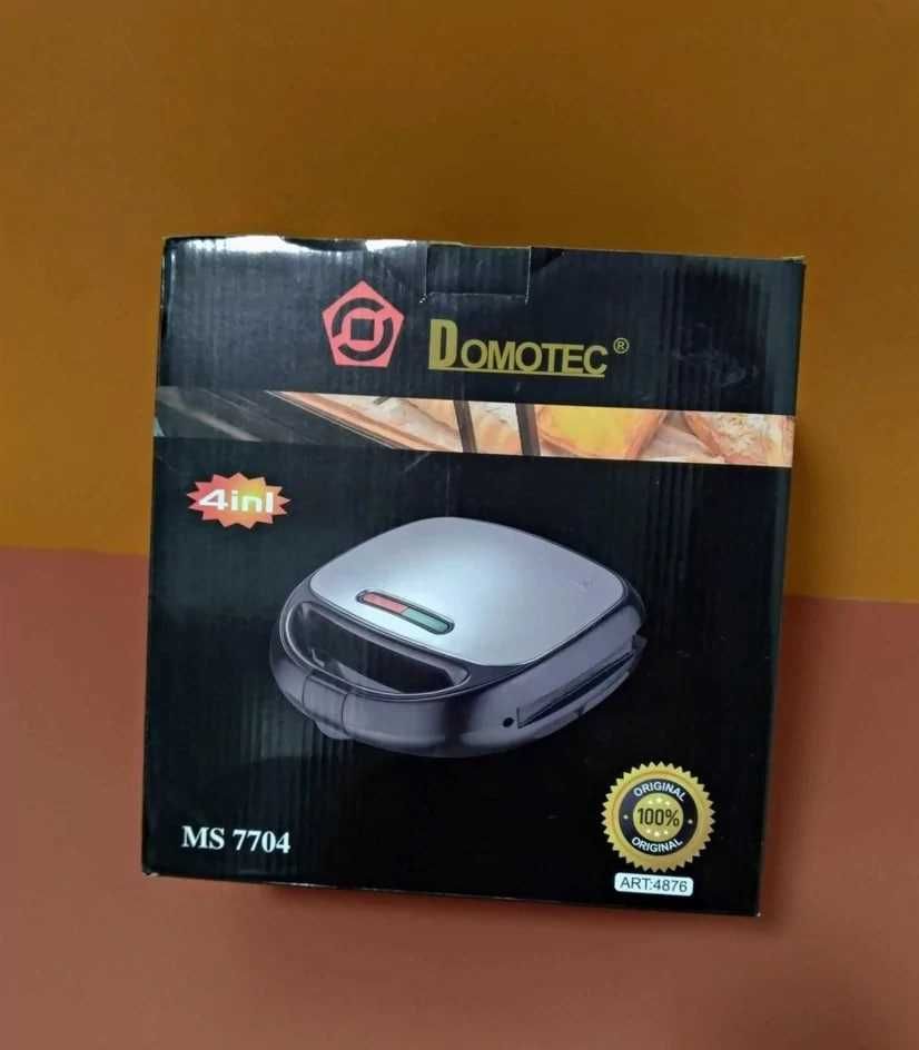 Сендвічниця гриль вафельниця 4в1 Domotec MS 7704