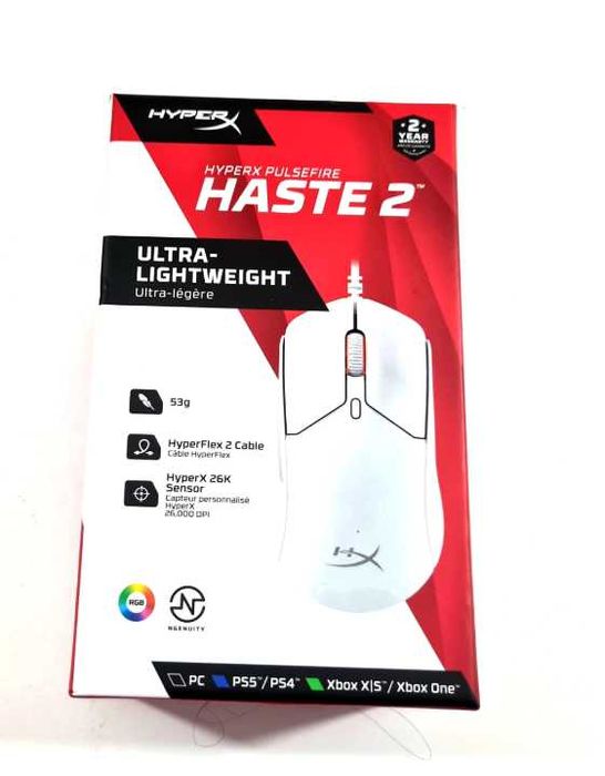 Myszka przewodowa HyperX Pulsefire Haste 2 SENSOR OPTYCZNY