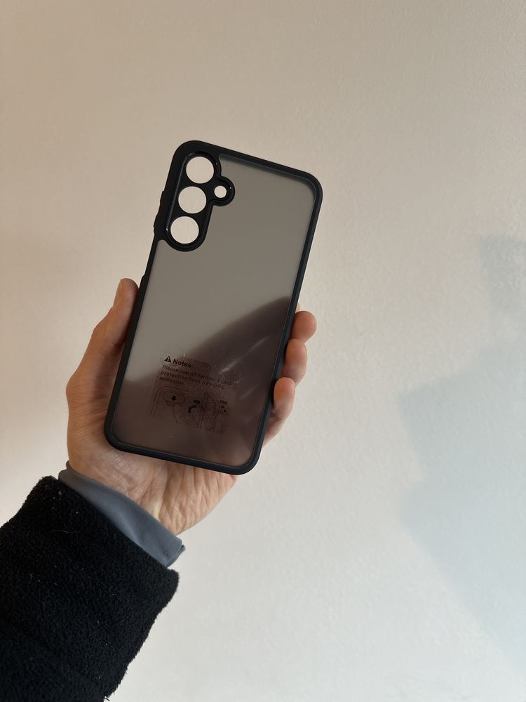 Etui tech protect matte + SZKŁO cały ekran 5D do Samsung M35