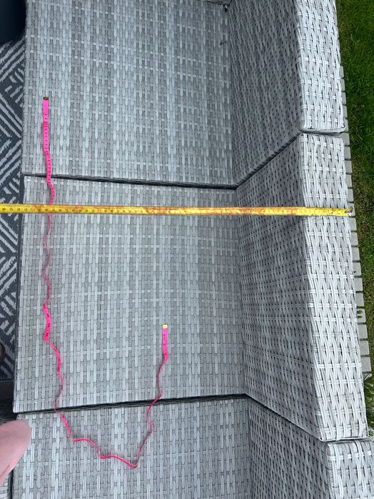 Zestaw mebli ogrodowych modułowych 9 elementów