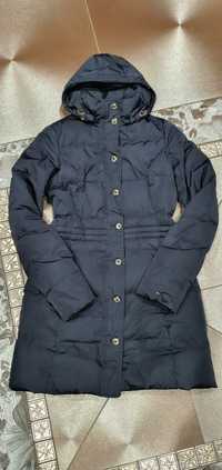 Tommy Hilfiger oryginalna kurtka parka puchowa granat M