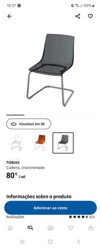 Cadeiras Ikea - pouco uso