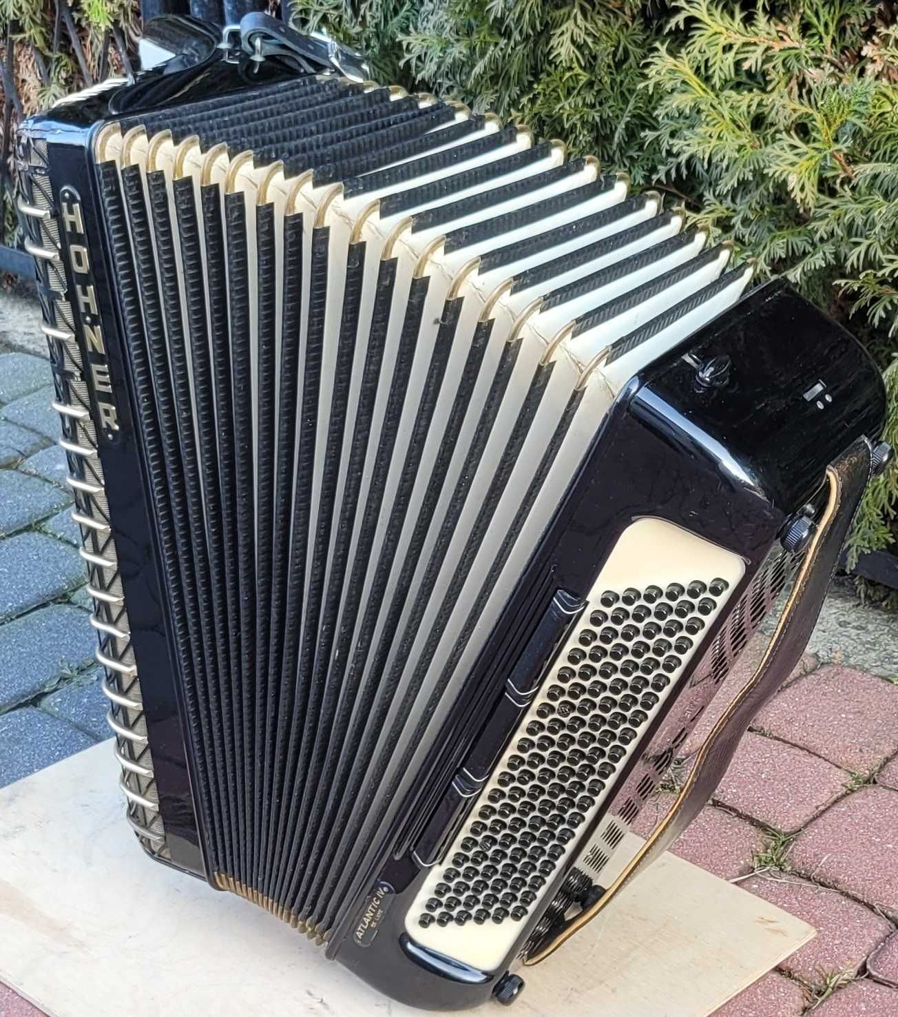 Akordeon Hohner Atlantic IV DeLuxe 120B 4Ch Germany Super Głośny Stroi