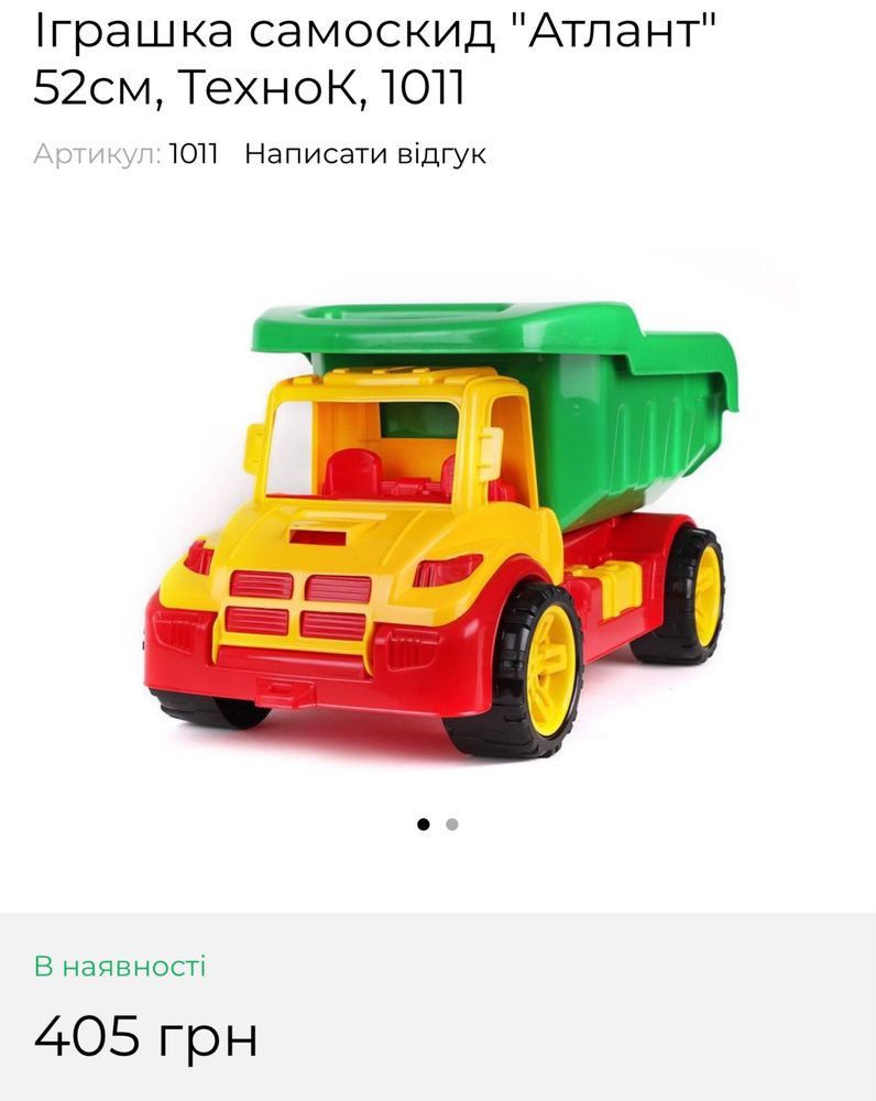 Самоскид іграшка для хлопчиків машина