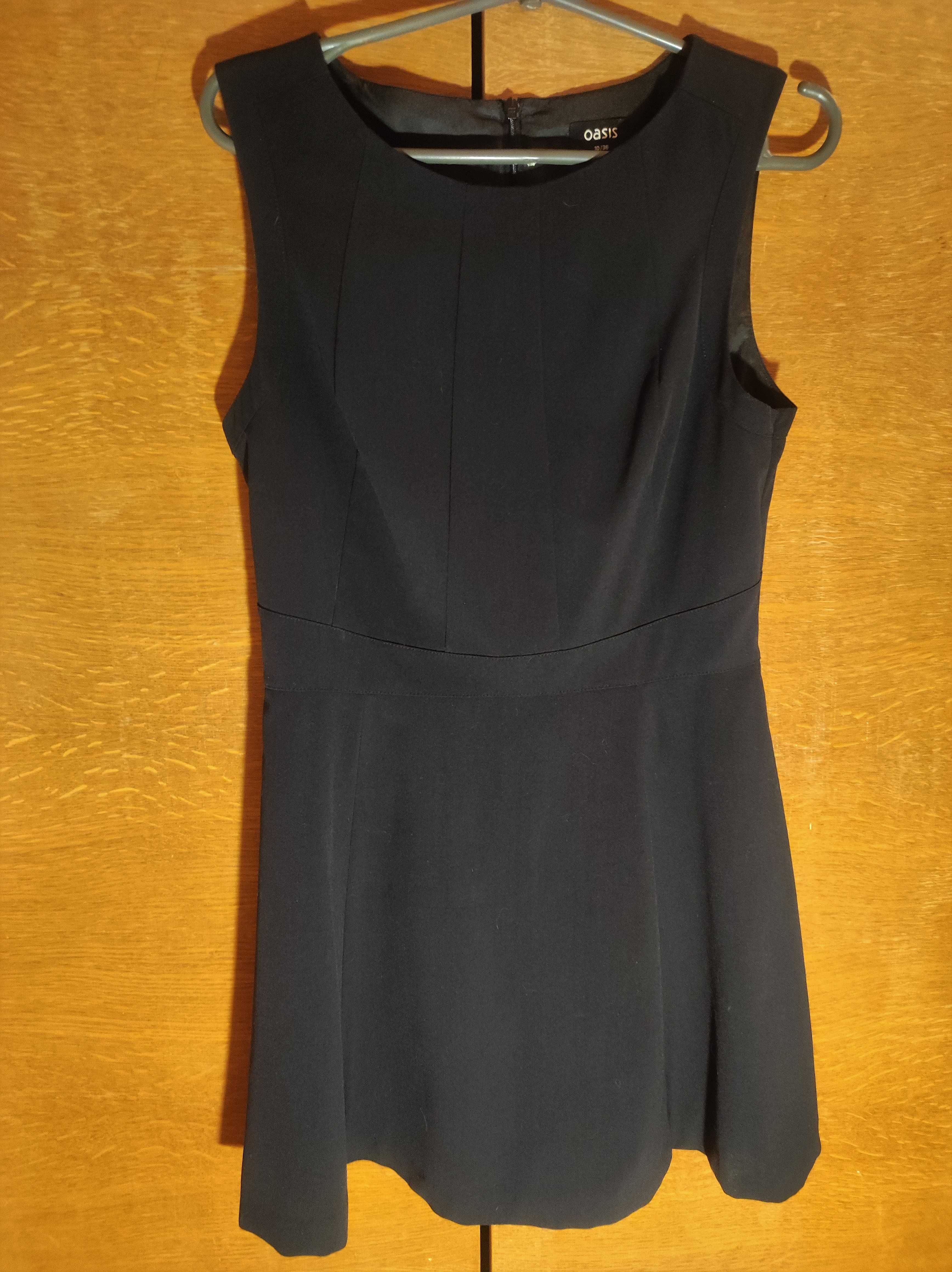 Чорна сукня зі спідницею сонце-кльош / чорне плаття А-силуету