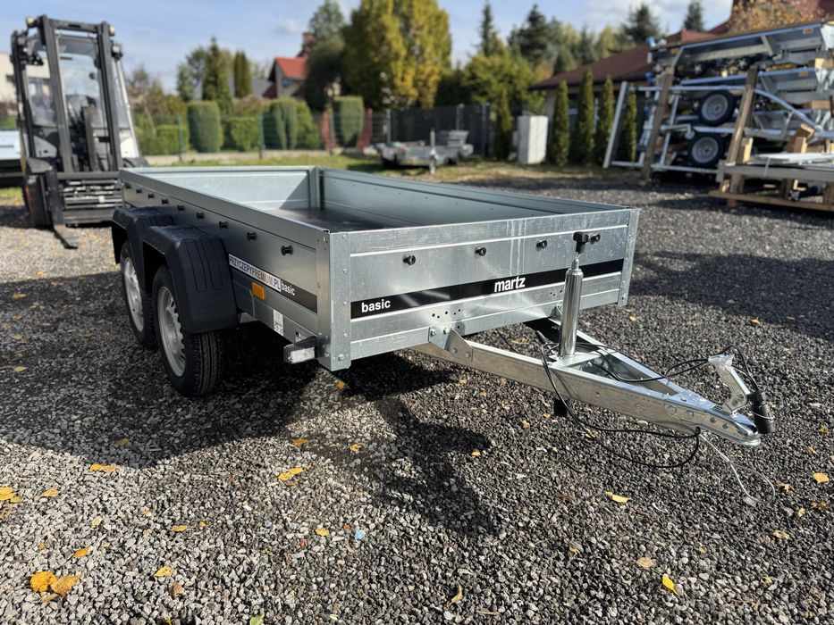 Przyczepa MARTZ 264/2 model BASIC dwuosiowa 264x126 płyty osb