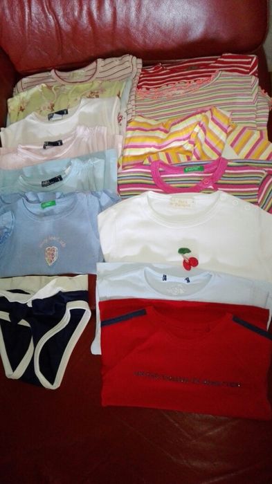 T-shirts de manga curta e comprida T2/4 anos