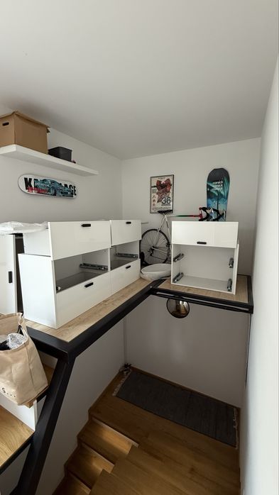 Komoda Długa 220x58x39cm Szafka RTV/Sypialnia Wisząca Szuflada