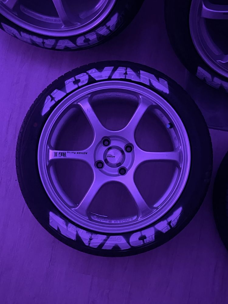 Продам диски адван advan rg racing 2 4/100 r16 колеса