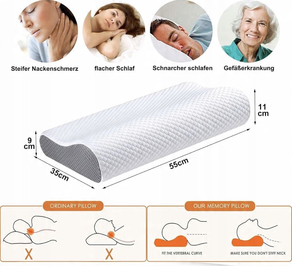 Poduszka ortopedyczna ergonomiczna Ecosafeter