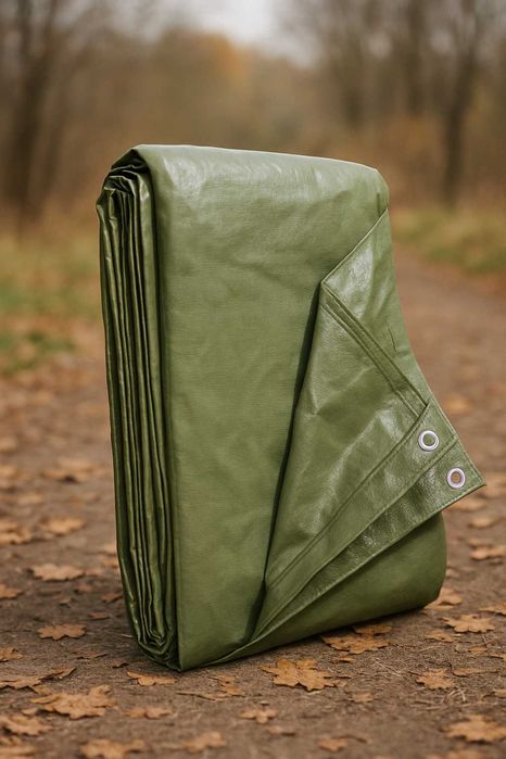 Plandeka Wzmacniana Płachta 4x8m Wodoodporna, Okrycie, Mrozooodporna