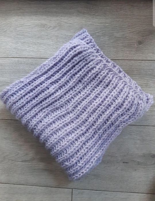 Szalik liliowy Handmade