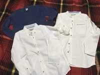 Lote 2 camisas classicas zara e 1 pullover zyppy tam7/8