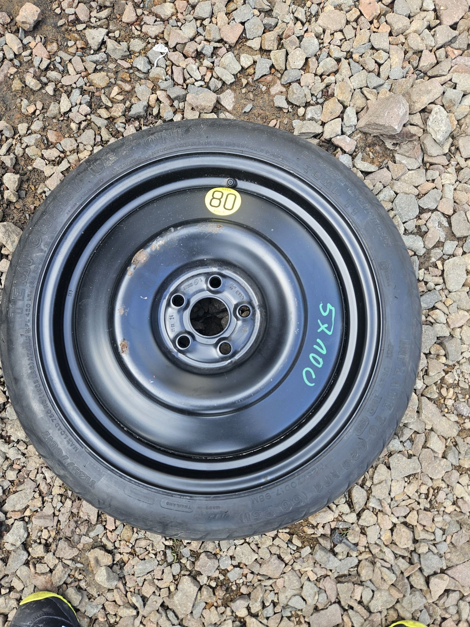 Kolo dojazdowe 5x100 r17 125/70