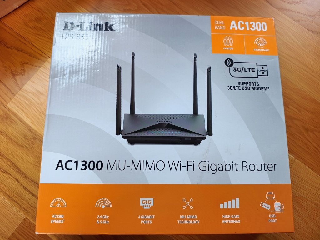 Router d-link dir 853, 2,4 i 5 ghz AC1300