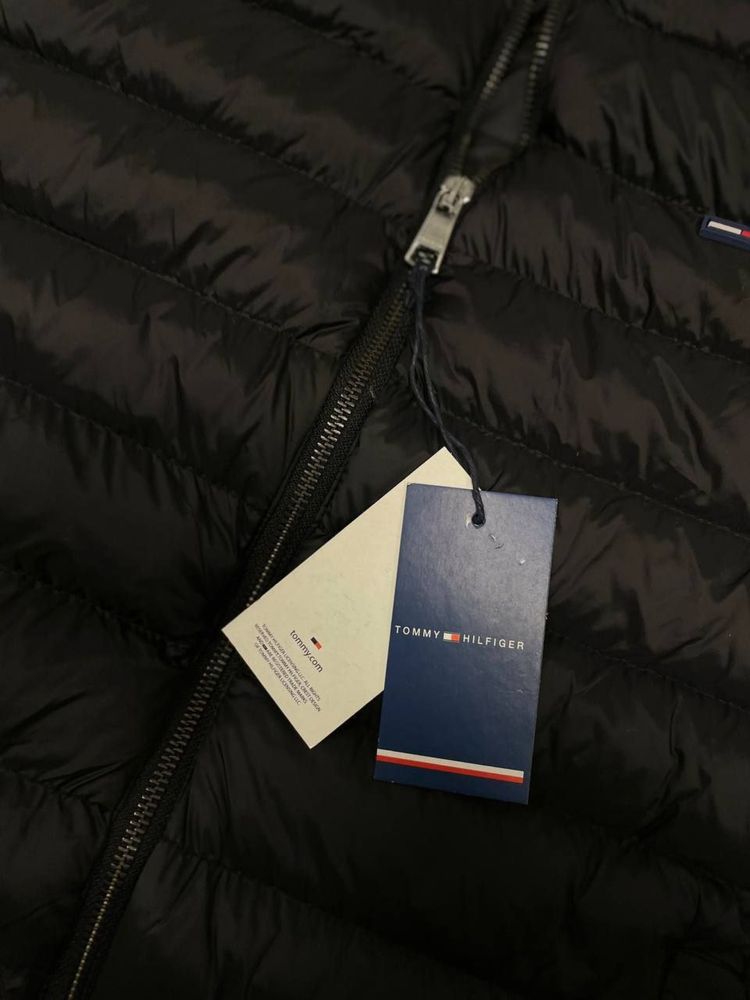 TOMMY HILFIGER 2024 NEW Женская жилетка черный безрукавка люкс s-xxl