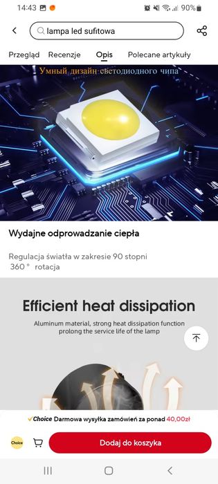 3 Reflektory led z żarówka bialy 7w swiatlo neutralne
