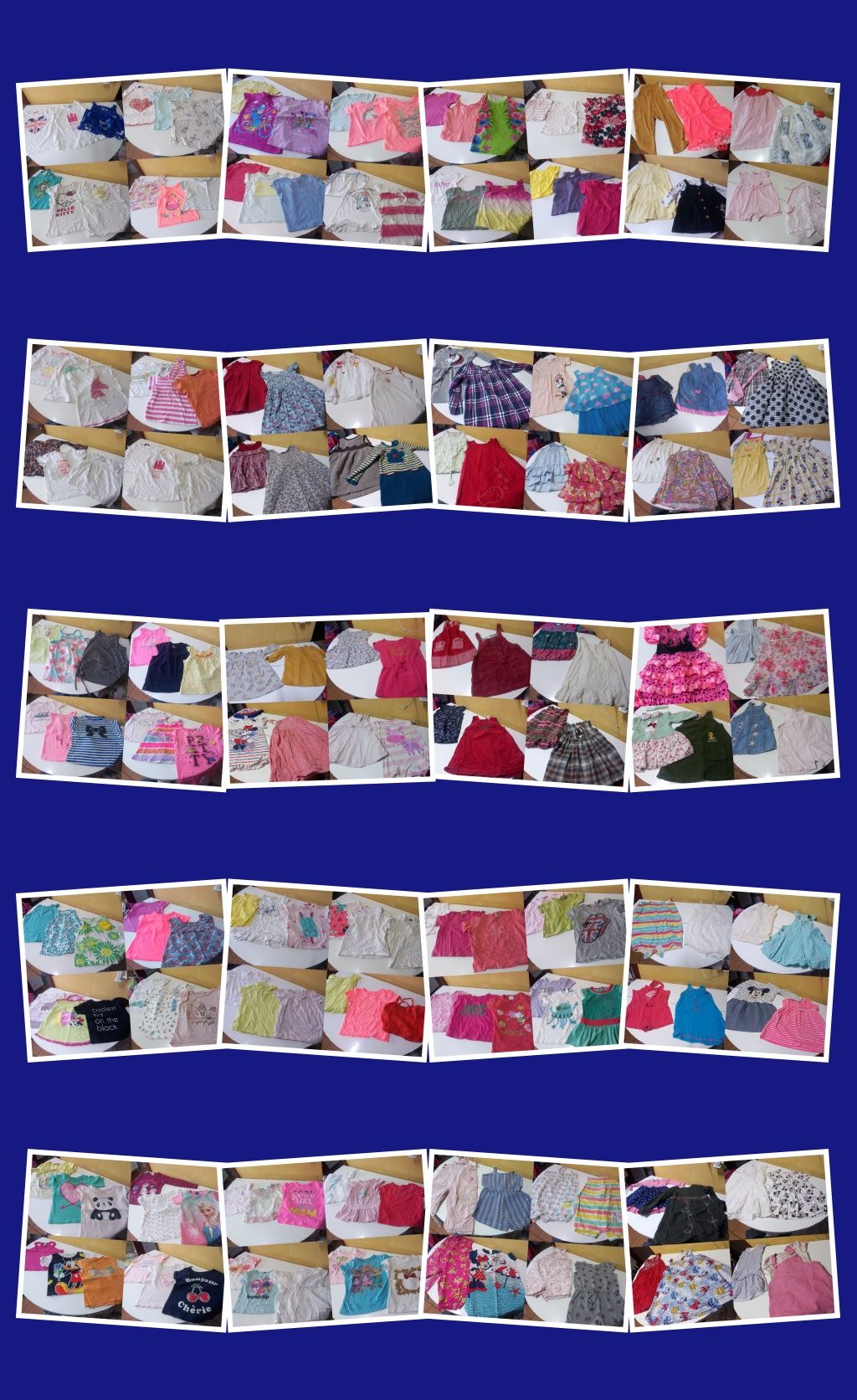 Lote de roupa de menina