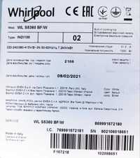 Szkło/szyba indukcja Whirpool WL S5360 BF/V jasno szare