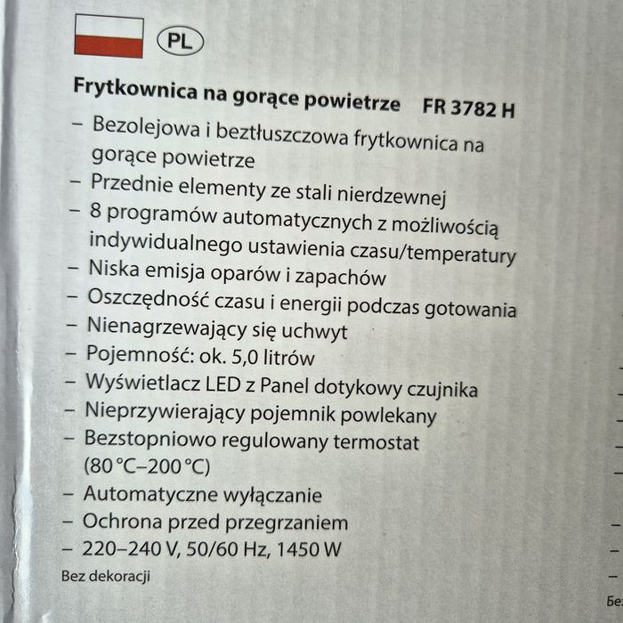 clatronic fr 3782h airfryer