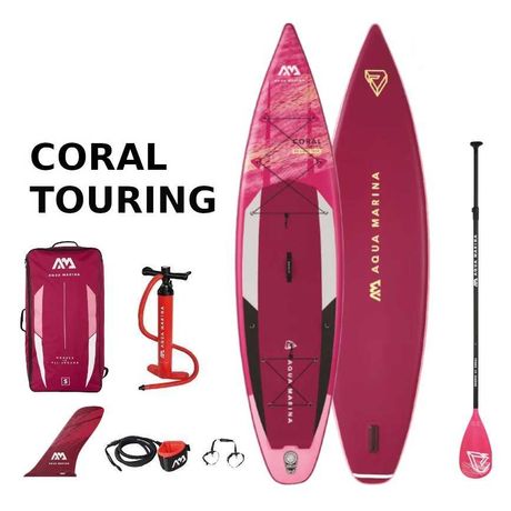 Deska SUP Aqua Marina Coral Touring 11'6", różowa - wysyłka gratis