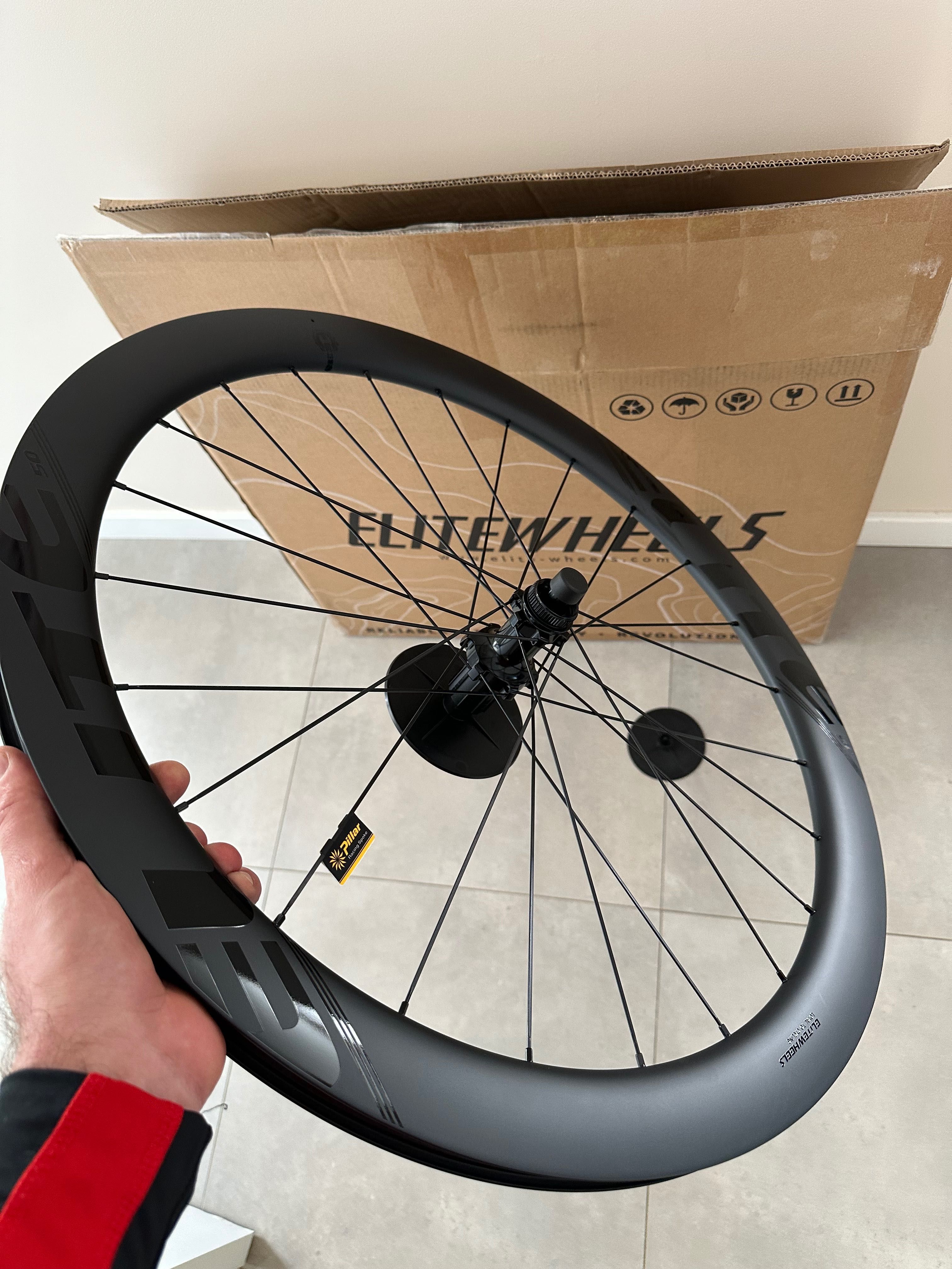 Elitewheels ENT-DISC Koła Karbonowe Elite 50 mm stożek -NOWE
