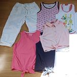 Zestaw 6szt na lato 140 koszulki spodnie H&M dł 3/4
