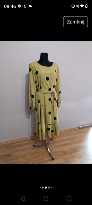 Śliczna długa suknia plus size