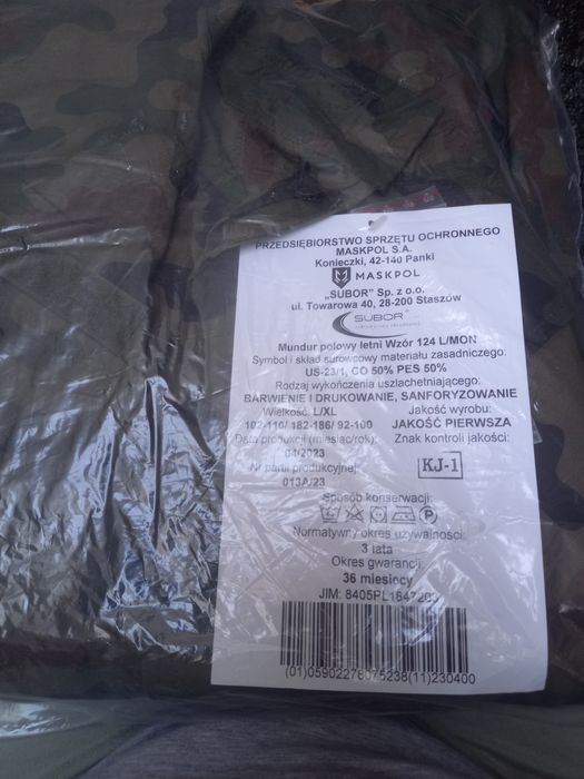 Mundur polowy letni wzór 124
