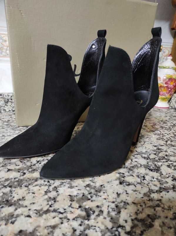 Sapatos de Salto - Ruika (Pretos; Tamanho 36; Pele Genuína)