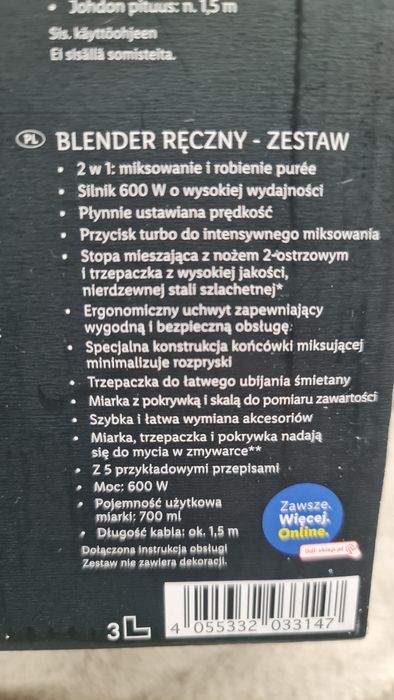 Blender ręczny Silvercrest