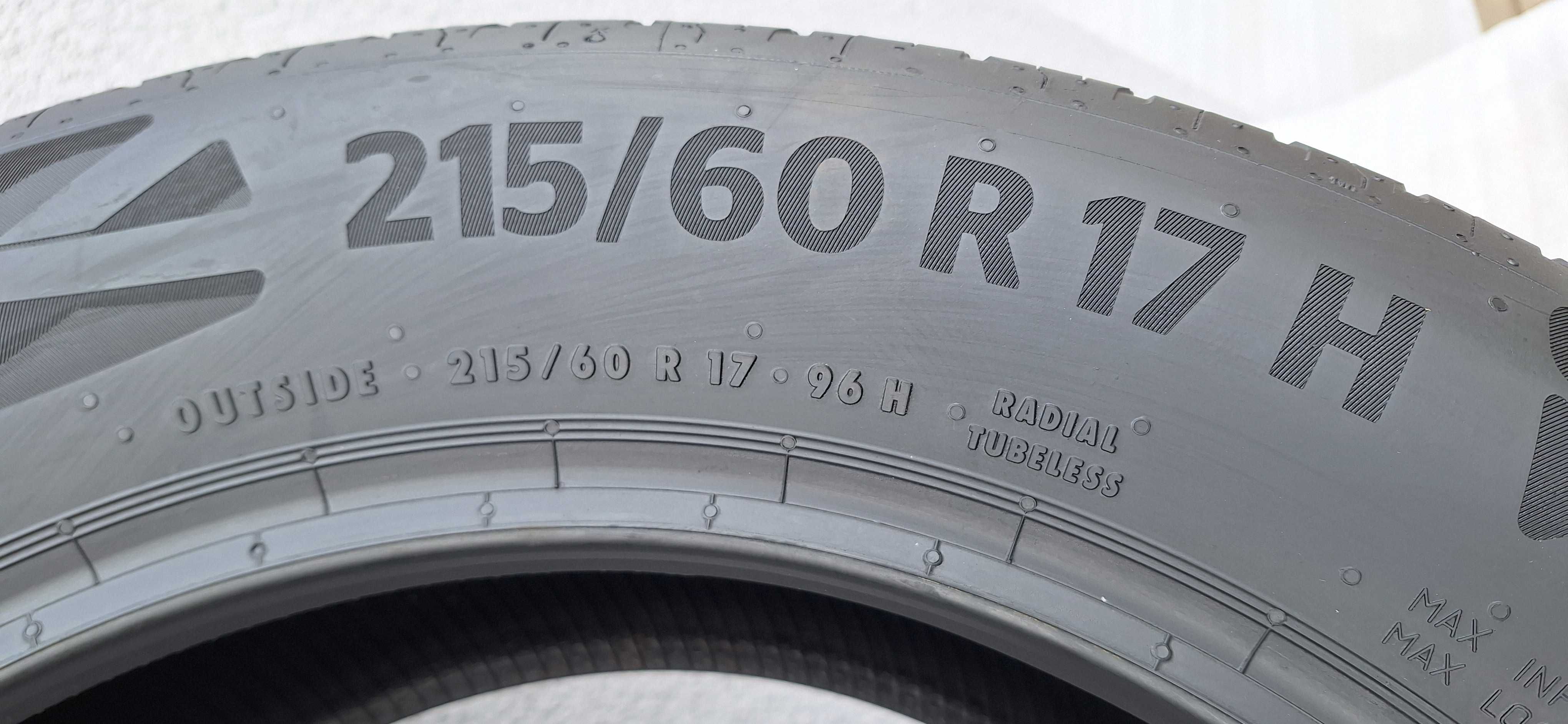 4x Letnie 215/60r17 Continental Ecocontact 6 215/60/17 24r nowe Demo