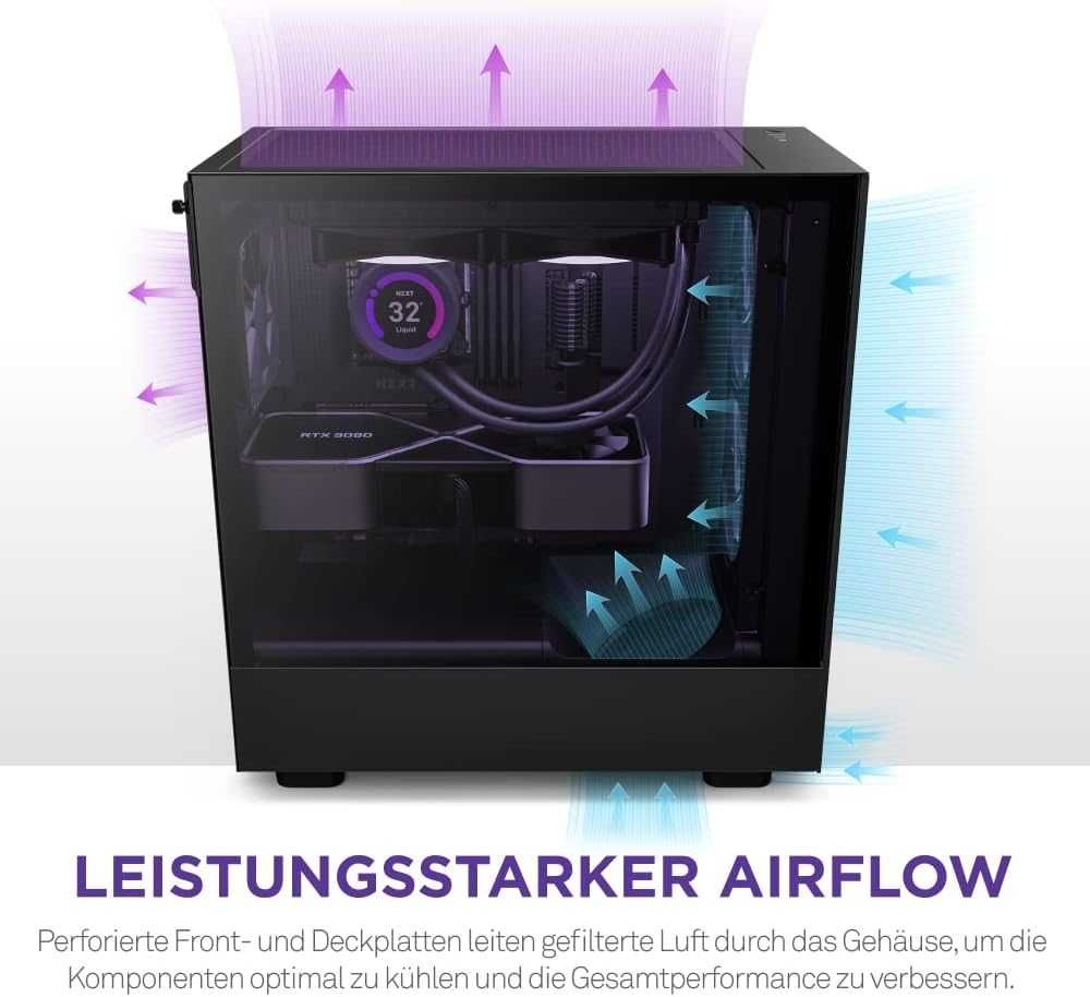 Корпус NZXT H5 Flow Edition Black